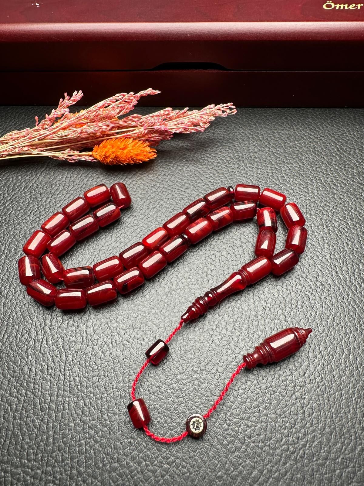 Sistemli Ateş Kehribar Tesbih