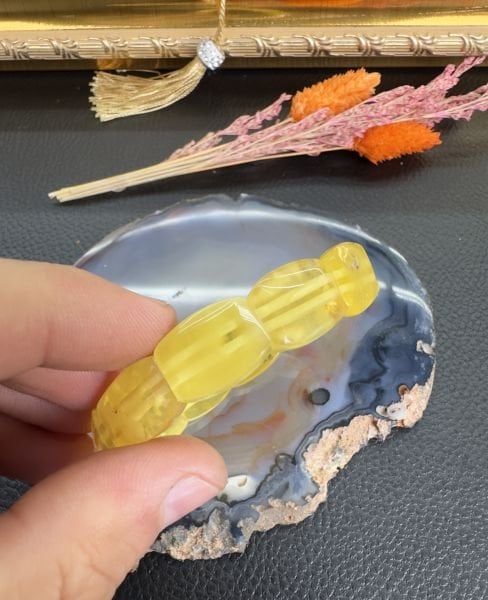 Rus Kaya Rolexs Model Damla Kehribar Bileklik