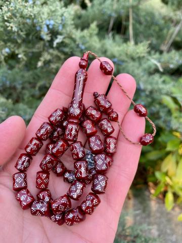 Kapsül Model 925 Ayar Gümüş İşlemeli Kuka Tesbih