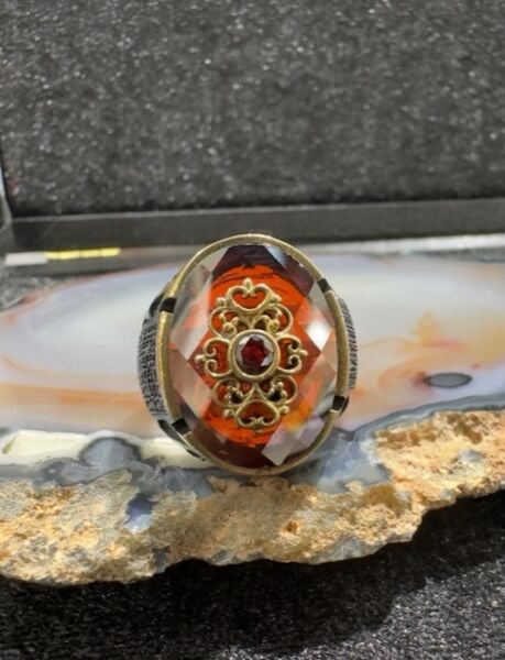 Özel Tasarım 925 Ayar Gümüş Erkek Yüzük