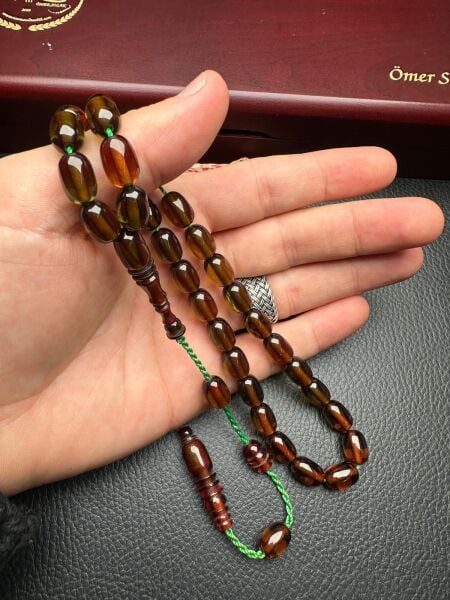 Sistemli Ateş Kehribar Tesbih