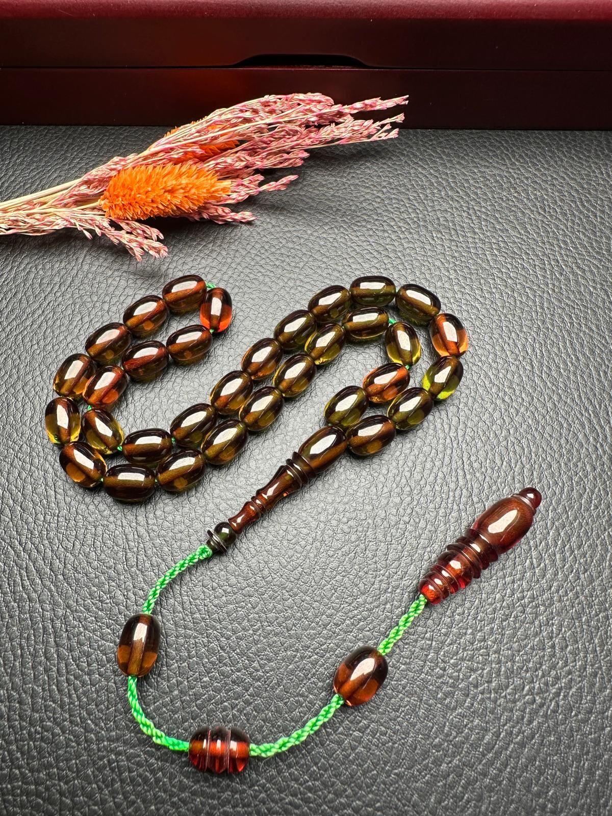 Sistemli Ateş Kehribar Tesbih