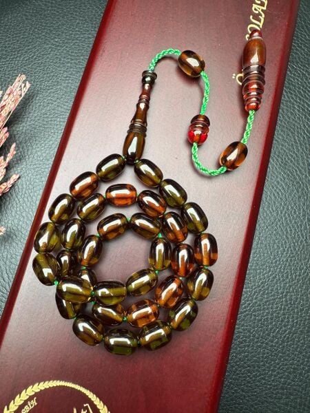 Sistemli Ateş Kehribar Tesbih