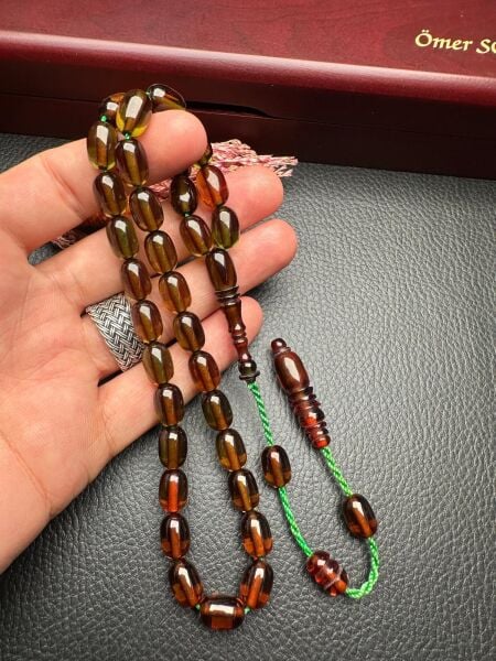 Sistemli Ateş Kehribar Tesbih