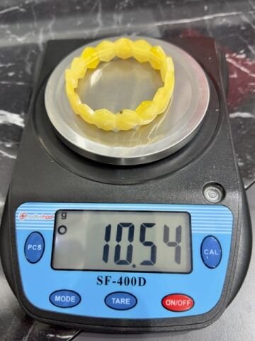 Altıgen Model Damla Kehribar Bileklik