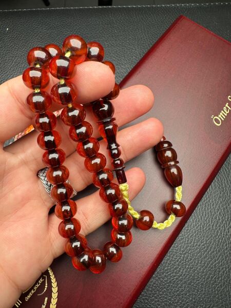 Sistemli Ateş Kehribar Tesbih