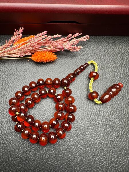 Sistemli Ateş Kehribar Tesbih