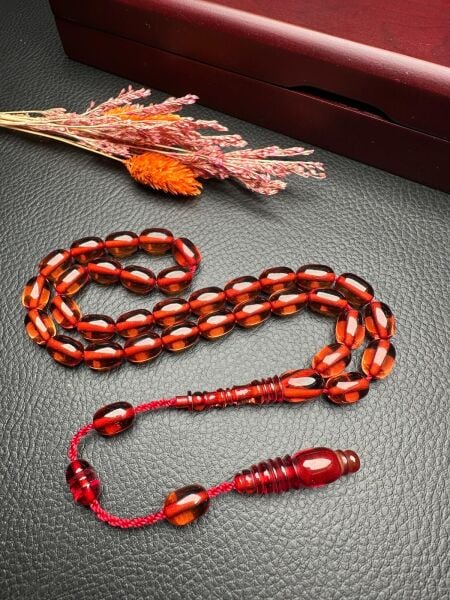 Sistemli Ateş Kehribar Tesbih