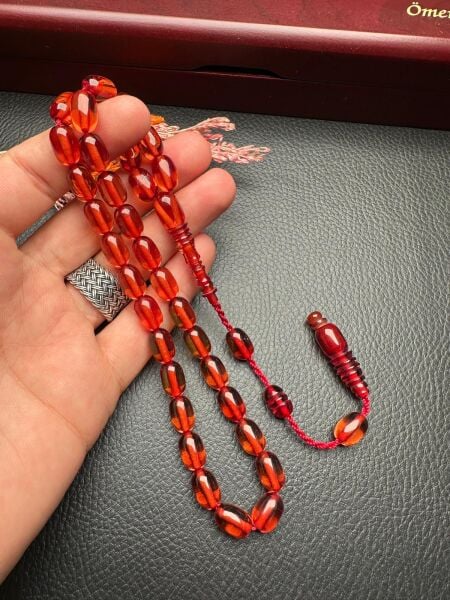 Sistemli Ateş Kehribar Tesbih