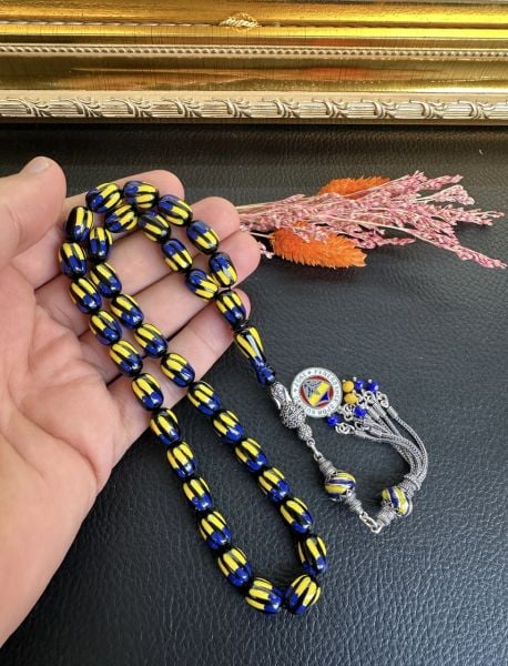 Yakup Kara Fenerbahçe Taraftar Tesbihi Çubuk Sıkma Kehribar