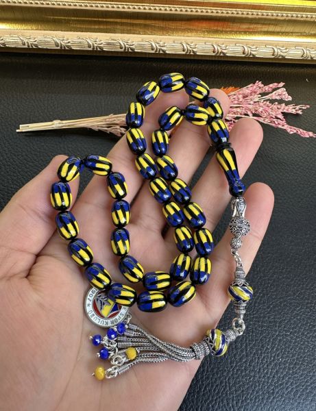 Yakup Kara Fenerbahçe Taraftar Tesbihi Çubuk Sıkma Kehribar