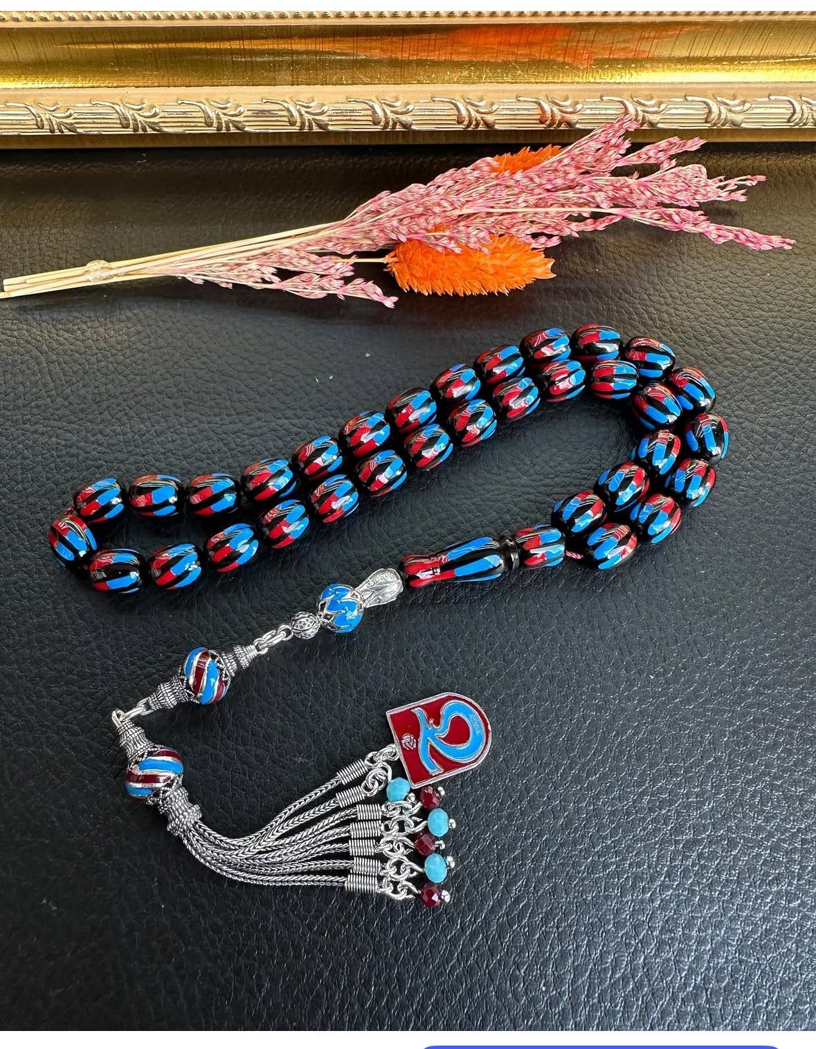 Trabzonspor Taraftar Tesbihi Çubuk Sıkma Kehribar