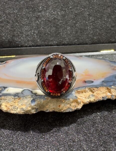 Özel Tasarım 925 Ayar Gümüş Erkek Yüzük