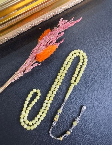 Küre Model 99'luk Zenne Damla Kehribar Tesbih