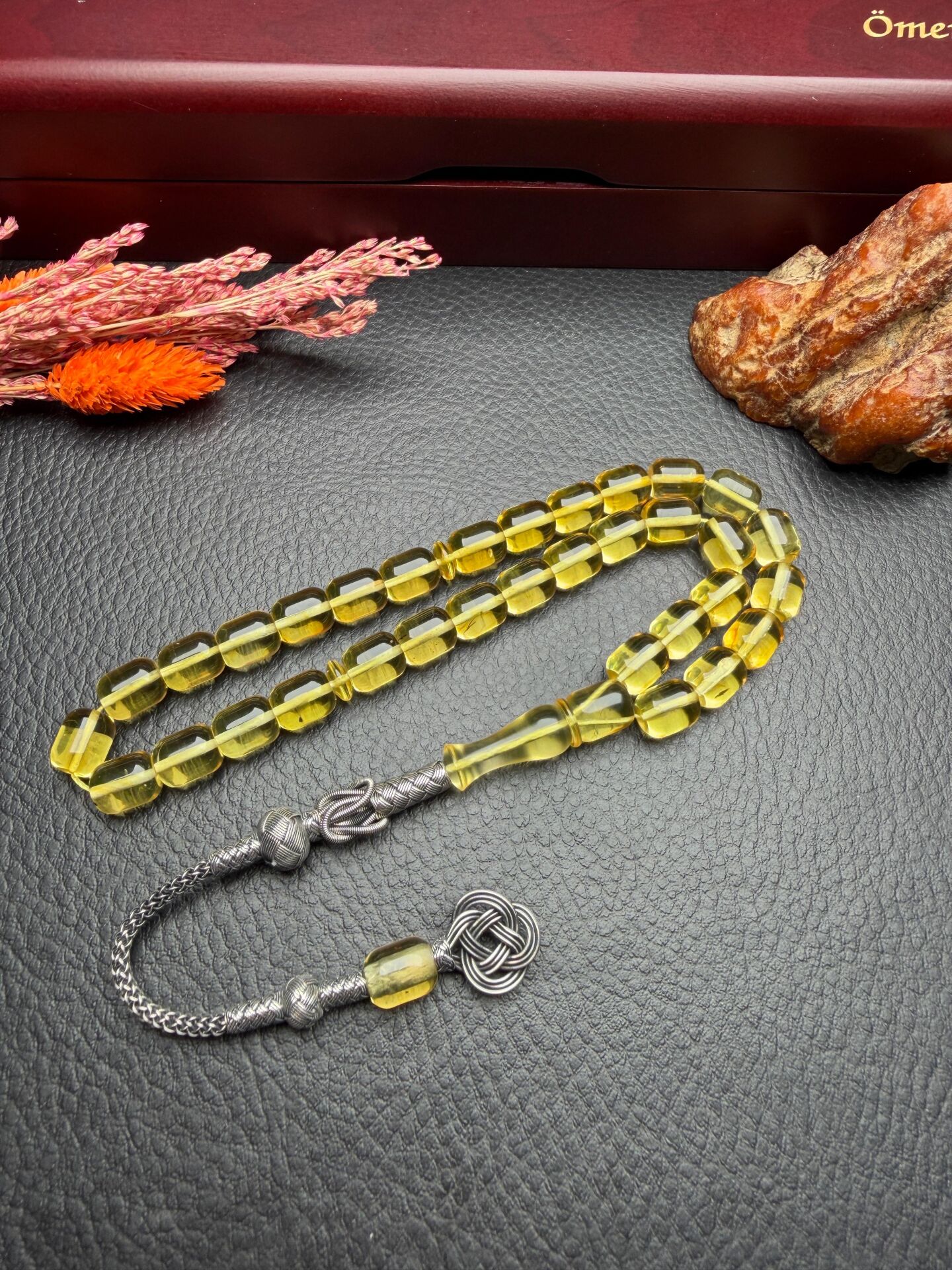 Rus Kaya Damla Kehribar Tesbih