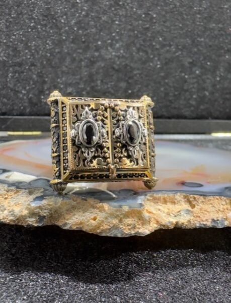 Özel Tasarım 925 Ayar Gümüş Erkek Yüzük