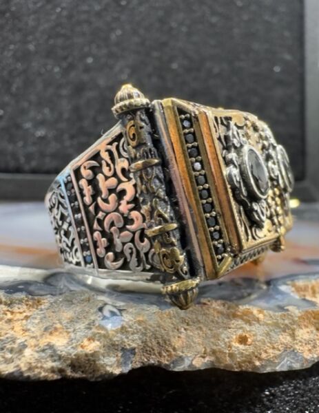 Özel Tasarım 925 Ayar Gümüş Erkek Yüzük