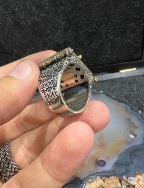 Özel Tasarım 925 Ayar Gümüş Erkek Yüzük