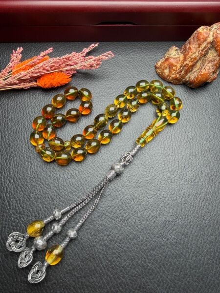 Rus Kaya Damla Kehribar Tesbih