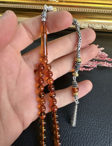 Küre Model 99'luk Damla Kehribar Tesbih