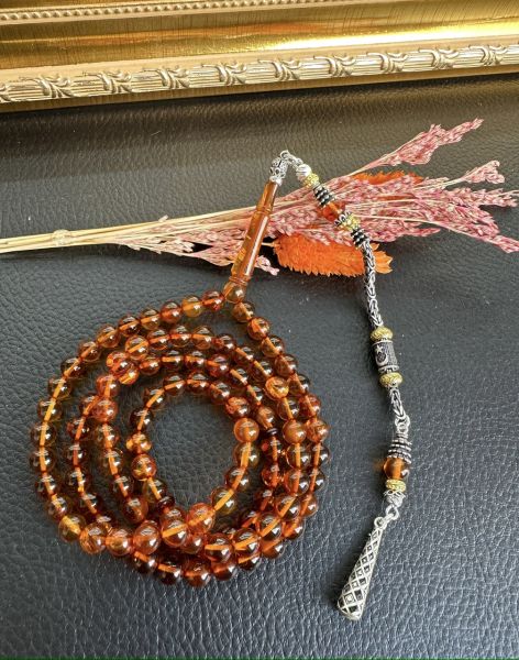 Küre Model 99'luk Damla Kehribar Tesbih