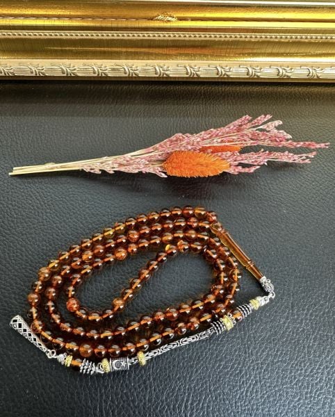 Küre Model 99'luk Damla Kehribar Tesbih