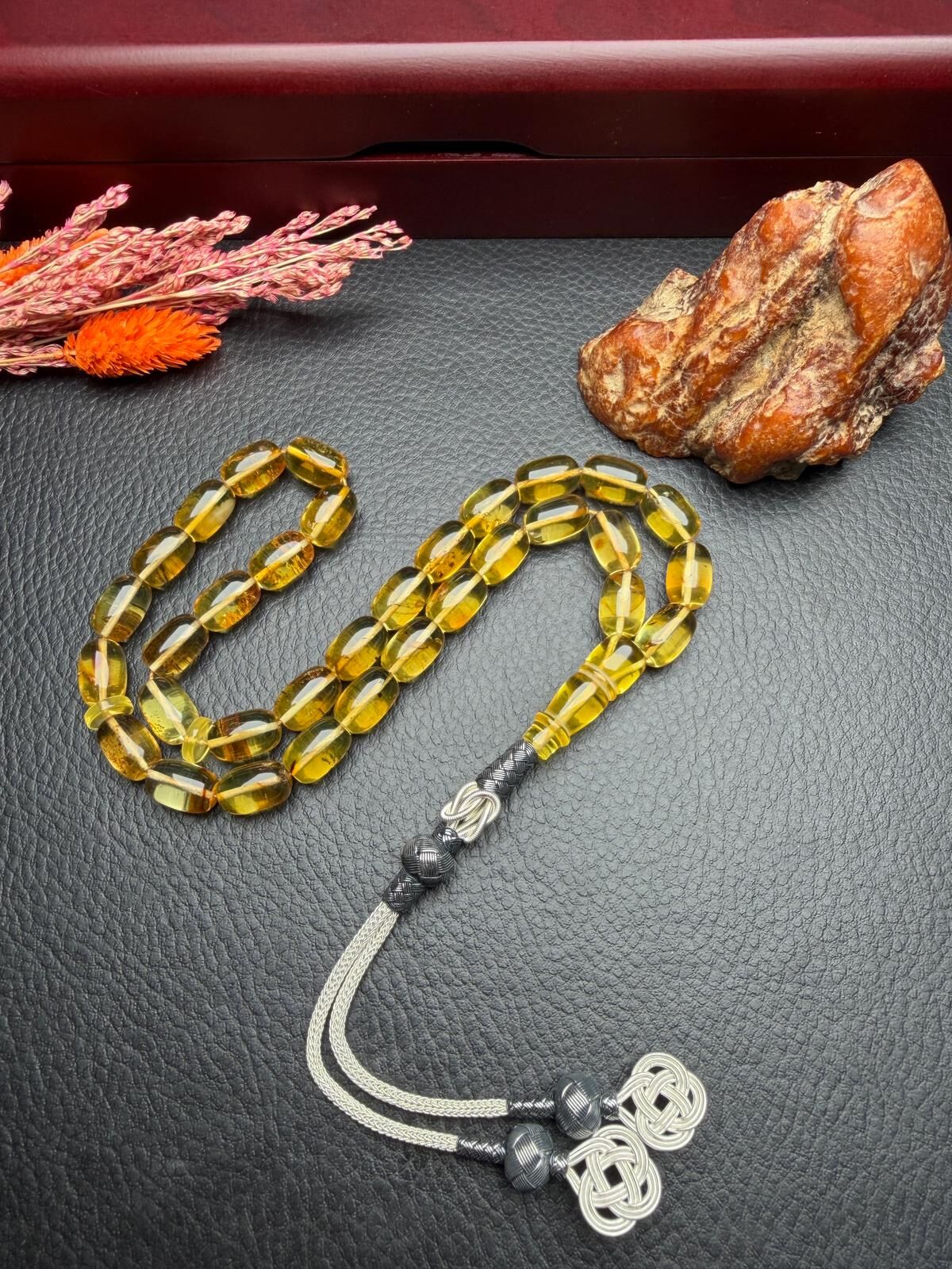 Rus Kaya Damla Kehribar Tesbih