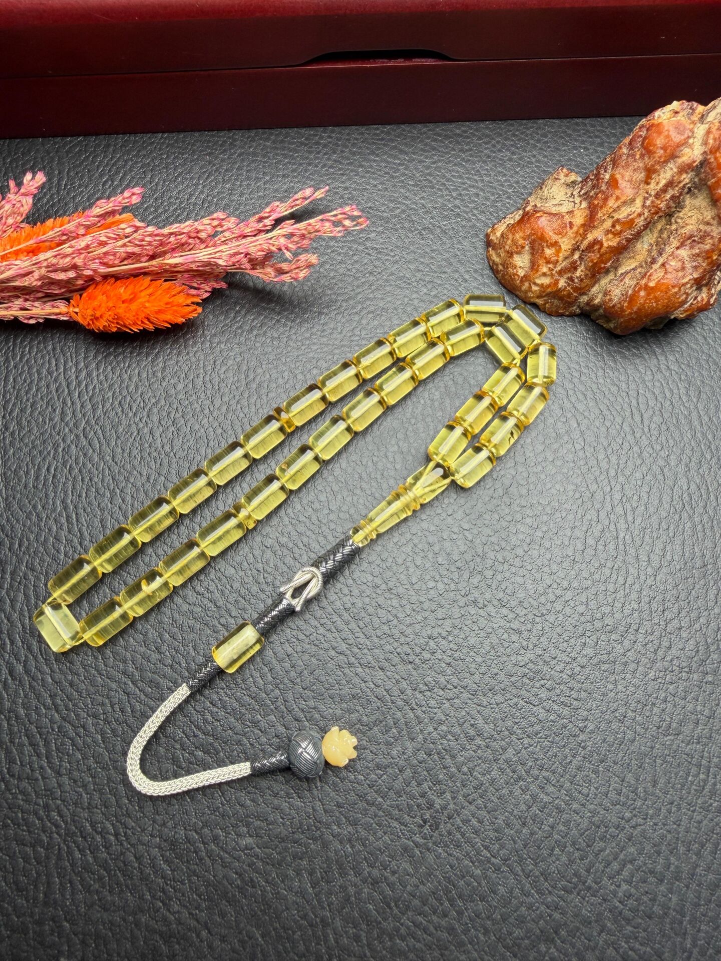 Rus Kaya Damla Kehribar Tesbih