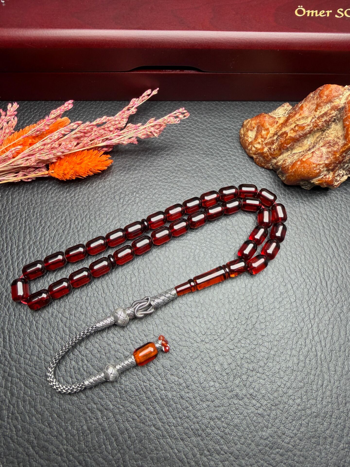 Rus Kaya Damla Kehribar Tesbih