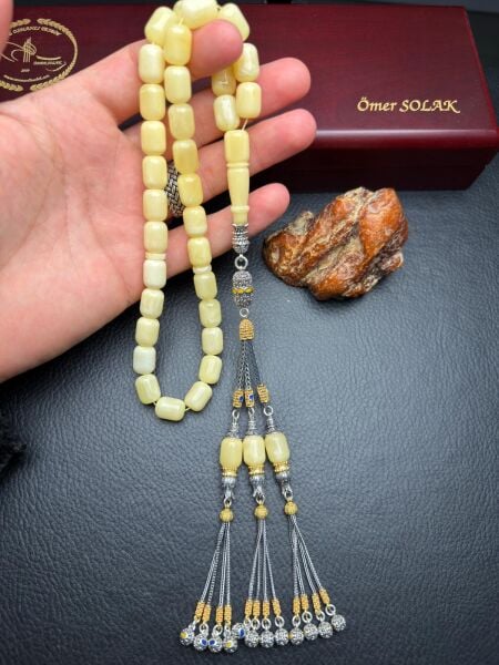 Rus Kaya Damla Kehribar Tesbih