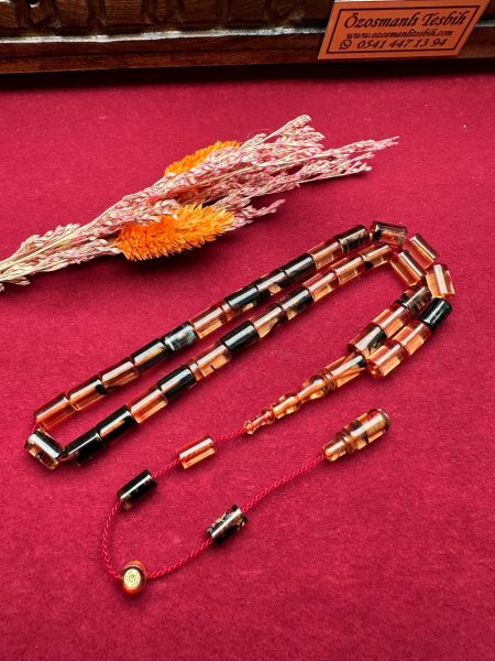 Kesme Model Ateş Kehribar Tesbih