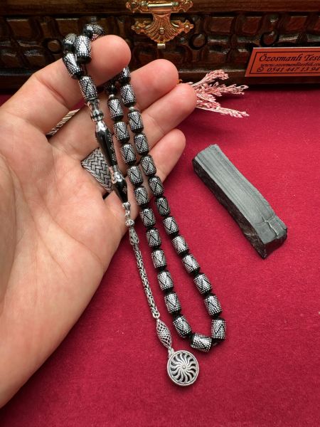 Kapsül Model Gümüş İşleme Erzurum Oltutaşı Tesbih