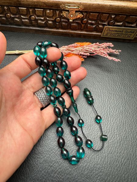 Beyzi Model  Ateş Kehribar Tesbih