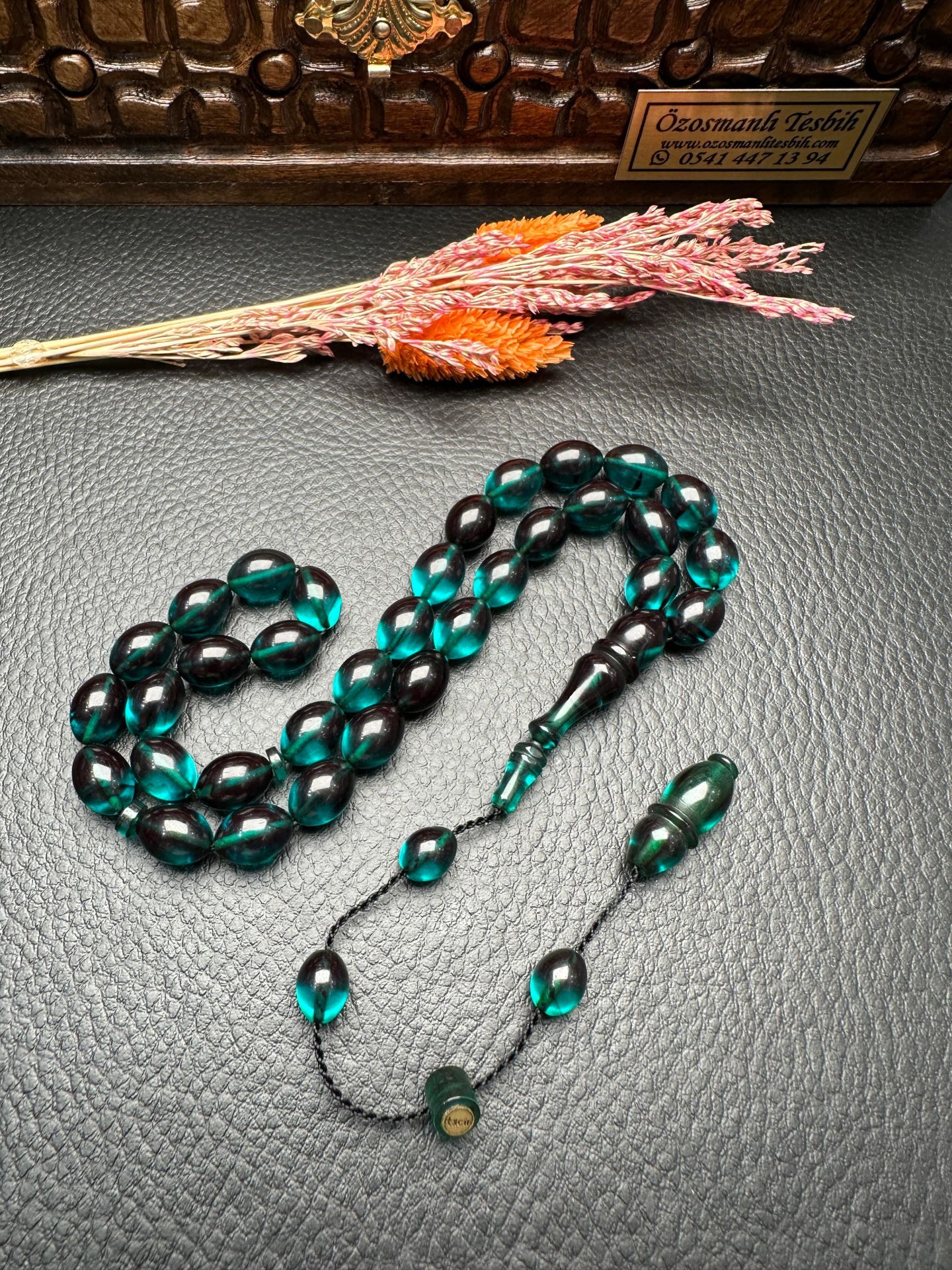 Beyzi Model  Ateş Kehribar Tesbih