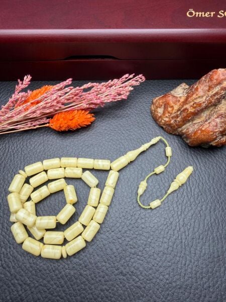 Serdar Aydın Usta İşçiliği Tek Kaya  Damla Kehribar Tesbih