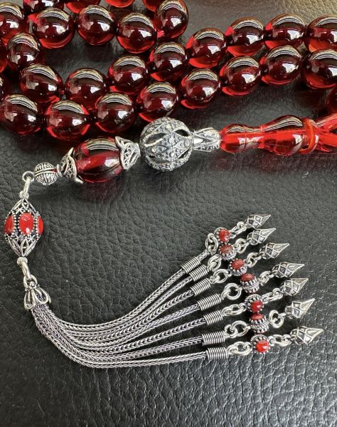Yumurta Model Osmanlı Benzetme Ateş Kehribar Tesbih
