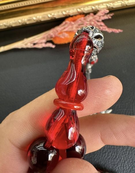 Yumurta Model Osmanlı Benzetme Ateş Kehribar Tesbih