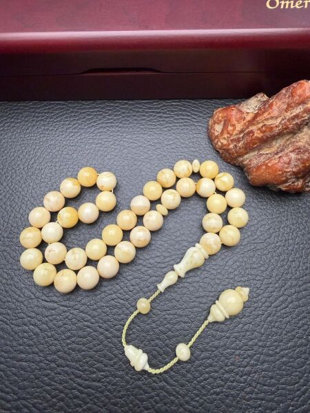 Serdar Aydın Usta Dizayn 37 Habbe Damla Kehribar Tesbih