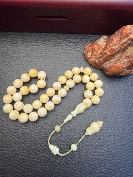 Serdar Aydın Usta Dizayn 37 Habbe Damla Kehribar Tesbih