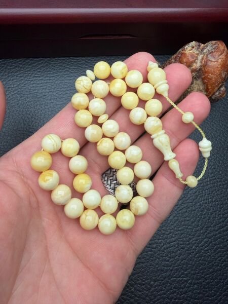 Serdar Aydın Usta Dizayn 37 Habbe Damla Kehribar Tesbih