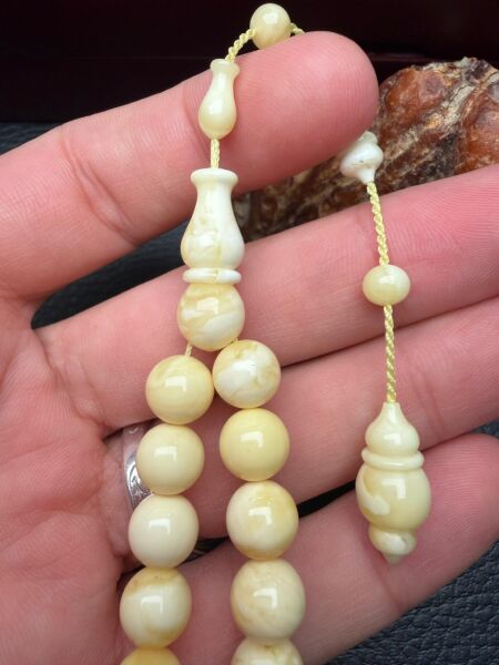 Serdar Aydın Usta Dizayn 37 Habbe Damla Kehribar Tesbih