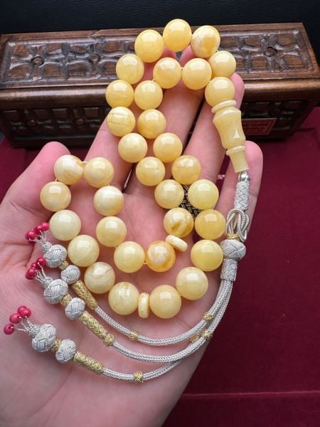 Küre Model Damla Kehribar Tesbih