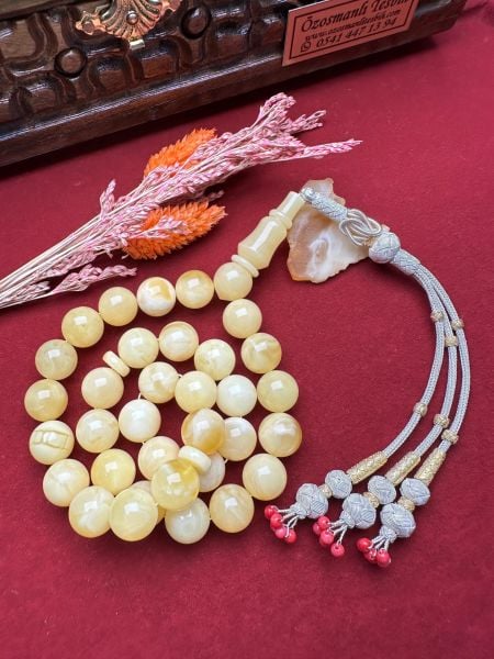 Küre Model Damla Kehribar Tesbih