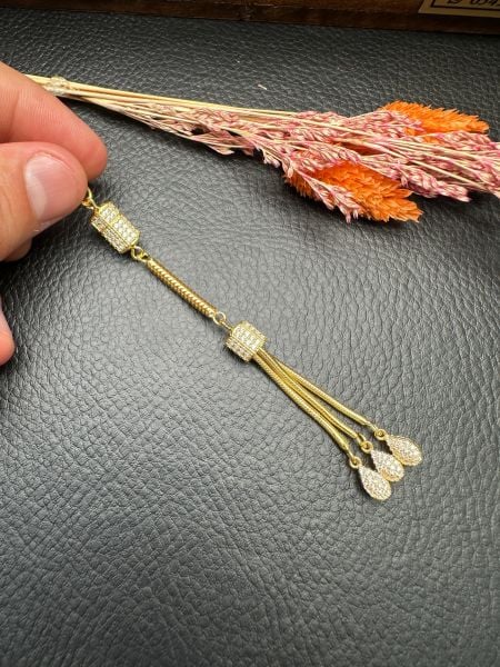 Özel Tasarım Diamond Tasarım Altın Yaldız Kaplama Gümüş Püskül