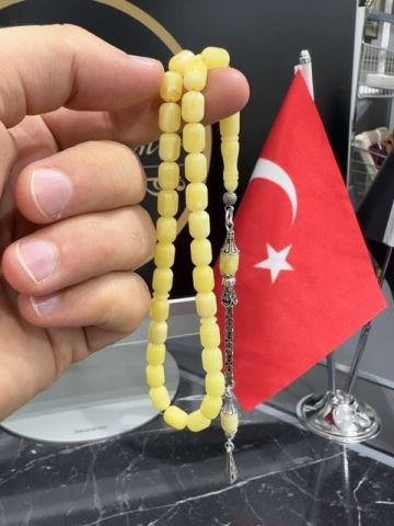 Kapsül Model Baltık Damla Kehribar Tesbih