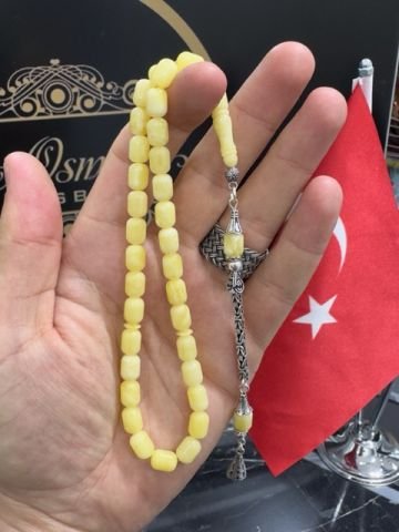 Kapsül Model Baltık Damla Kehribar Tesbih