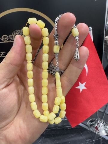 Kapsül Model Baltık Damla Kehribar Tesbih