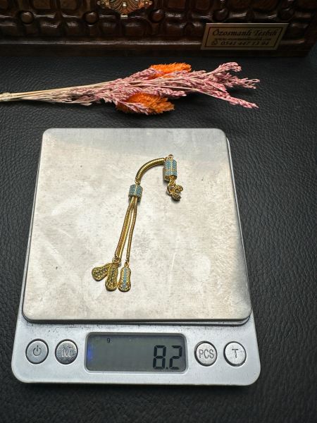 Özel Tasarım Diamond Tasarım Altın Yaldız Kaplama Gümüş Püskül