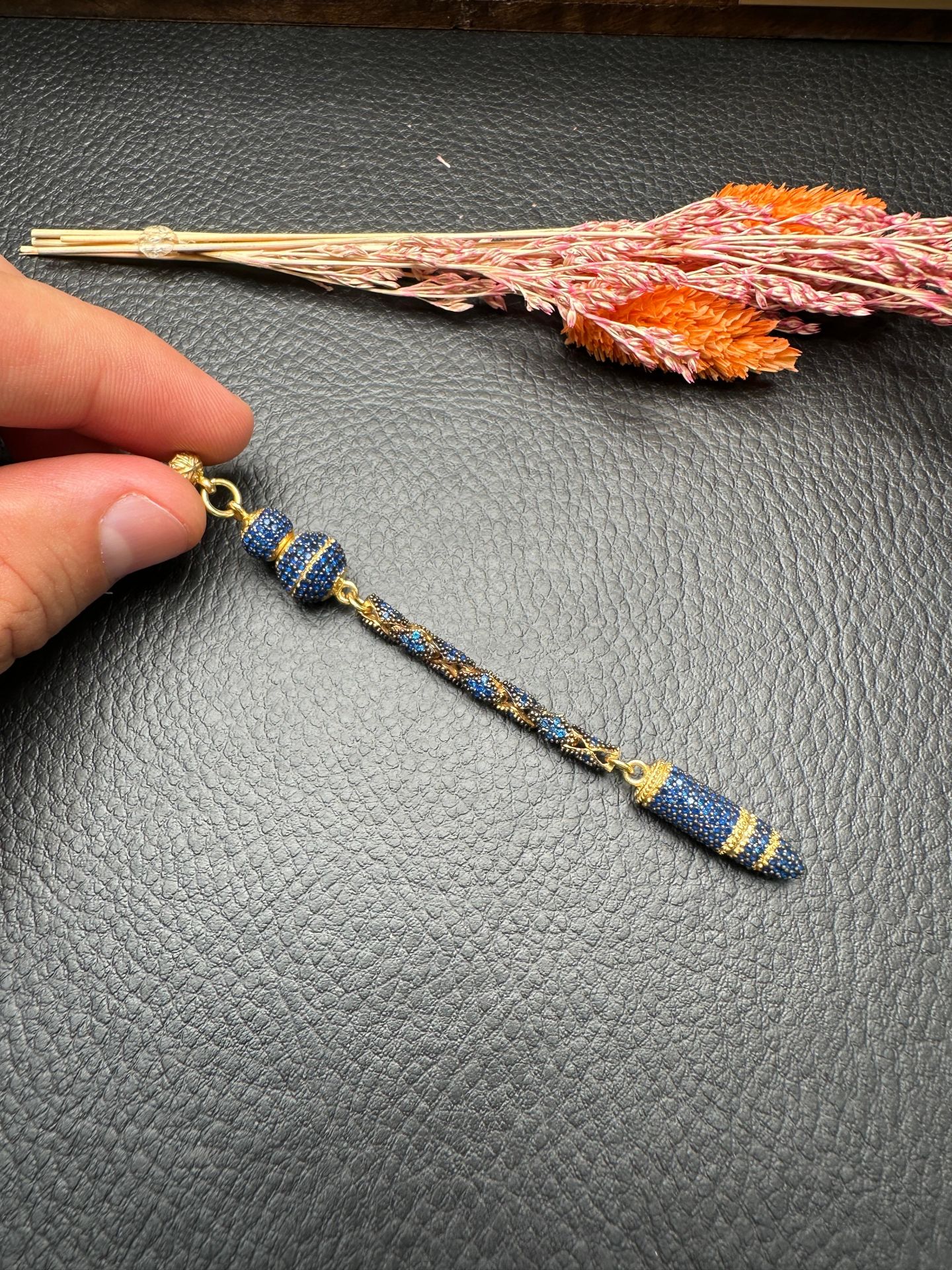 Özel Tasarım Diamond Tasarım Altın Yaldız Kaplama Gümüş Püskül