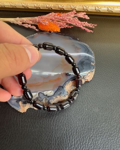 Kapsül Model Damla Kehribar Bileklik